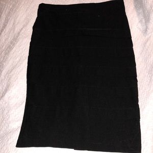 Black pencil skirt